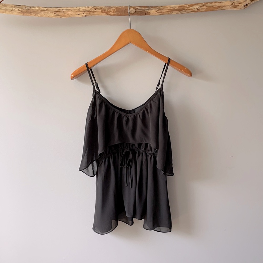 3 for $20 || ASOS black sheer spaghetti strap top never worn 4